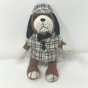 VTG Steven Smith Detective Dog Plush Sherlock Holmes Houndstooth 7" Stuffed Toy